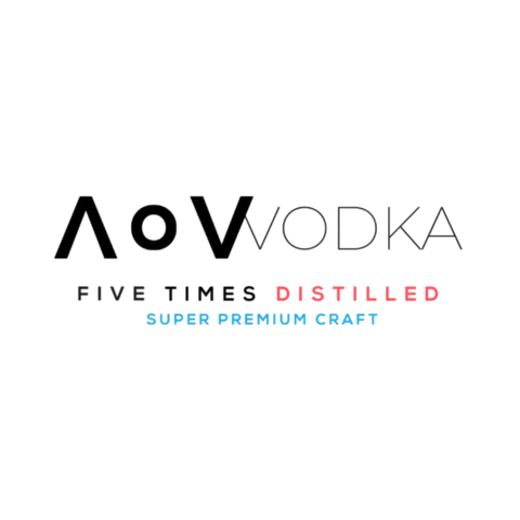 AoV Vodka Logo – Five Times Distilled Super Premium Craft Vodka