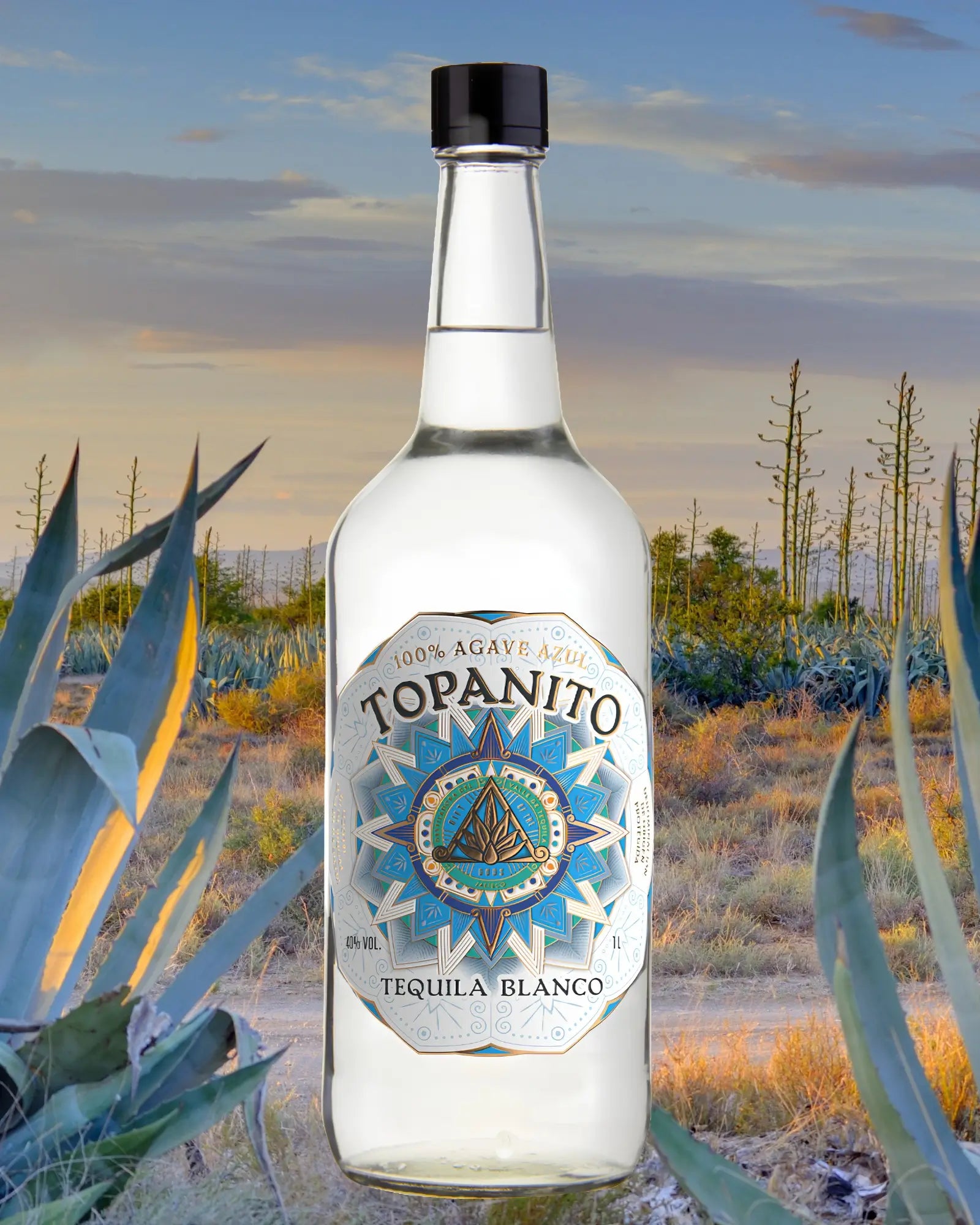 Topanito Blanco Tequila 1,00 L